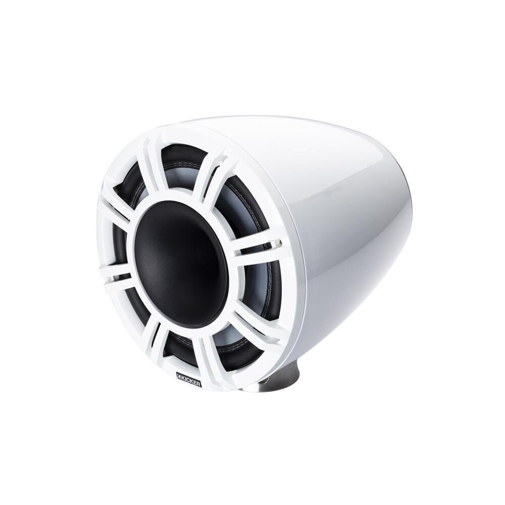 Kicker KM Marine 280 mm Korna Tipi Hoparlör Sistemi Beyaz Led Işıklı
